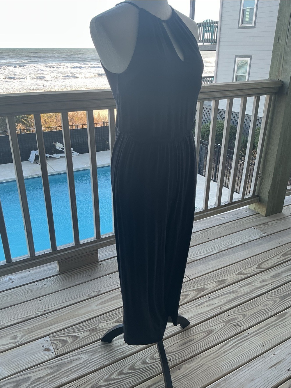 Soma Halter Jumpsuit with Keyhole Neck - Picture 2 of 11